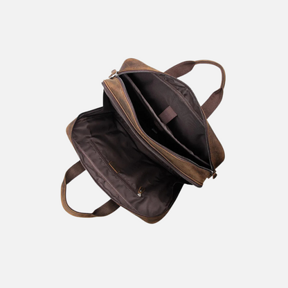 Vintage Designer Leather Laptop Briefcase