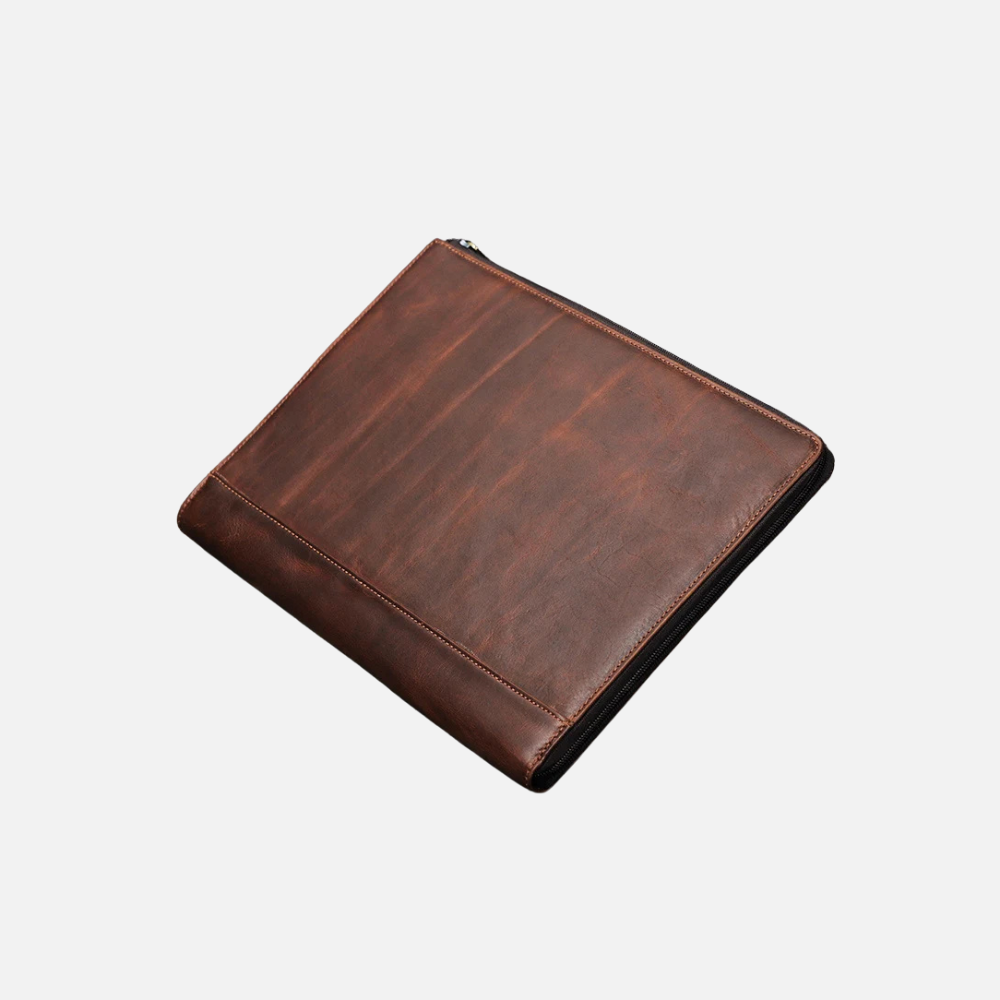 Red Brown Leather MacBook Pro Case