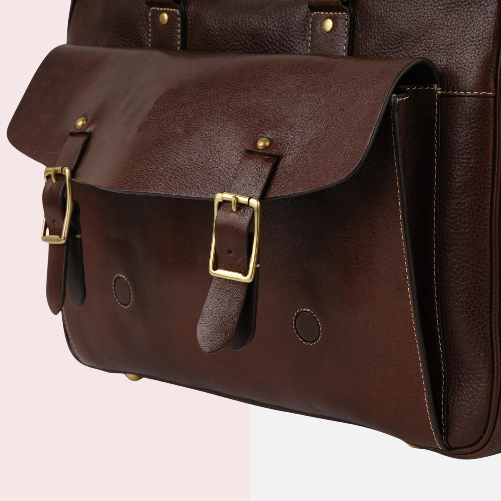 Dark Brown Laptop Briefcase