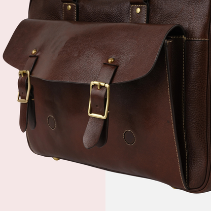 Dark Brown Laptop Briefcase