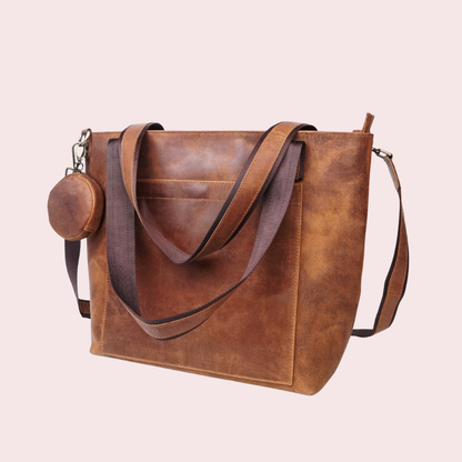 Camel Brown Carryall Tote Bag