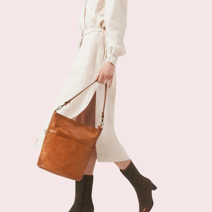 Caramel Brown Tote Bag