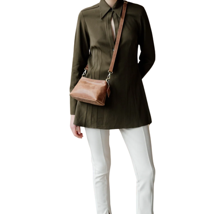 Camel Brown Crossbody Bag