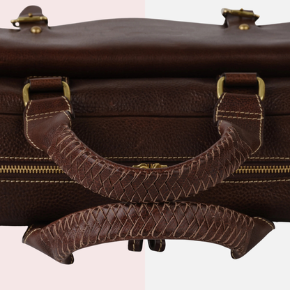 Dark Brown Laptop Briefcase