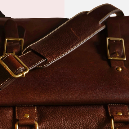Dark Brown Laptop Briefcase