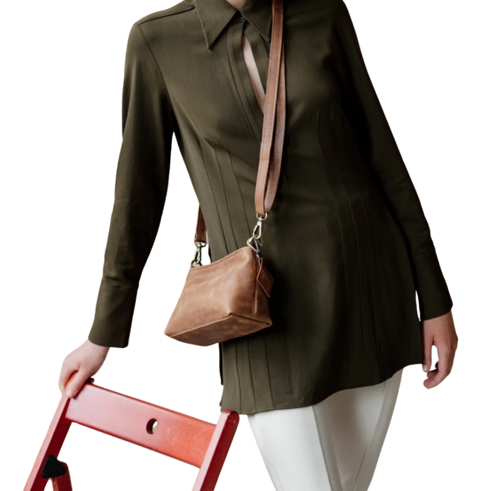 Camel Brown Crossbody Bag